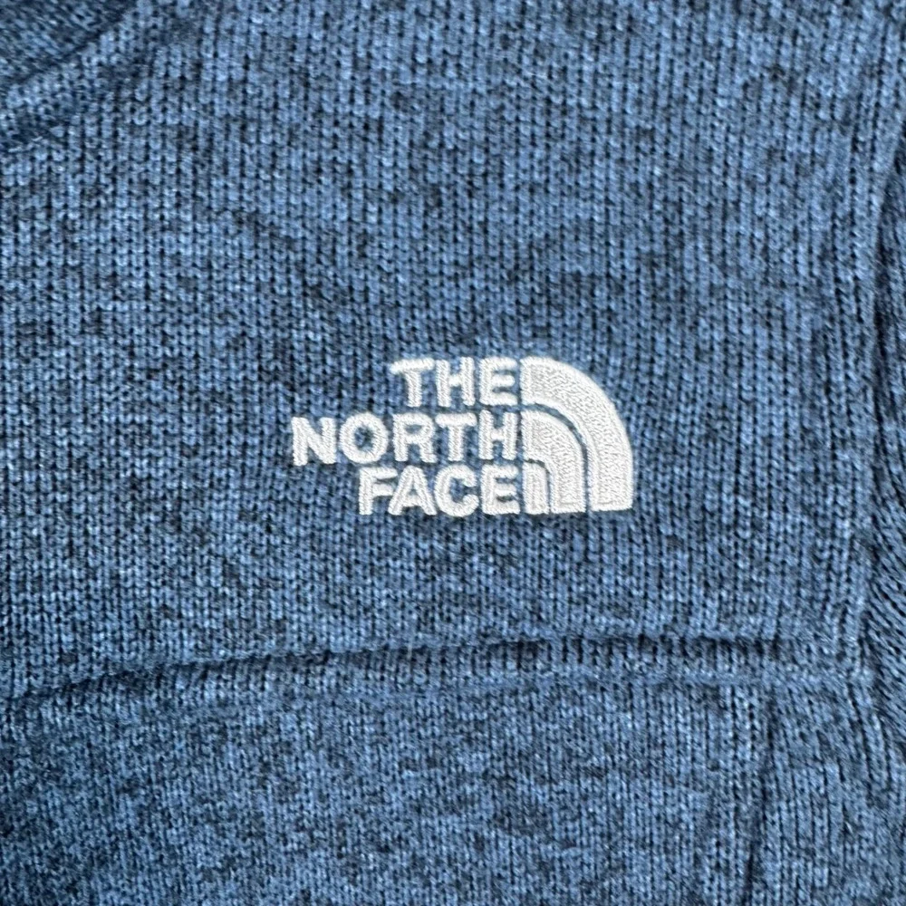 The North Face Womens Crescent Full Zip Sweater Fleece Jacket Blue Heather XS